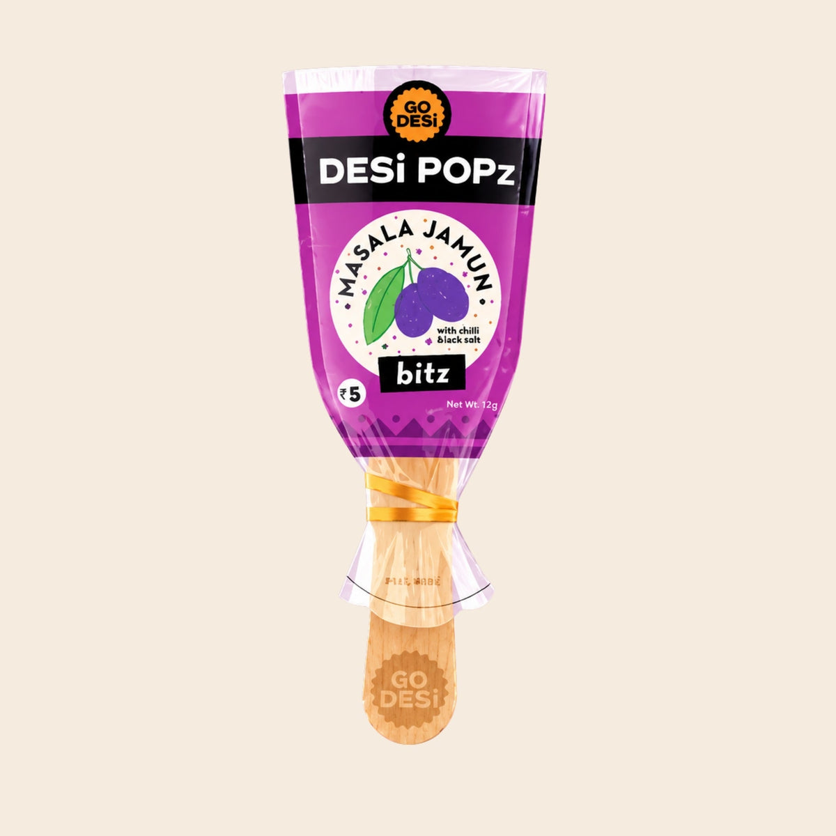 Masala Jamun + Spicy Lollipop | Pack of 5 | GoDesi Popz | Bachpan Bites