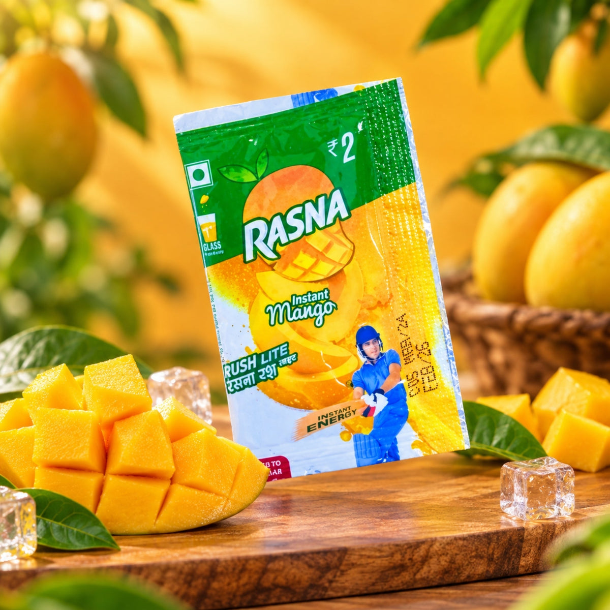 Rasna Mango Flavour | Pack of 24 Pouches | Bachpan Bites